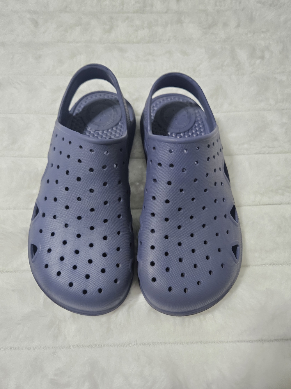 totes Perforated Slip-On Clog in Navy Blue